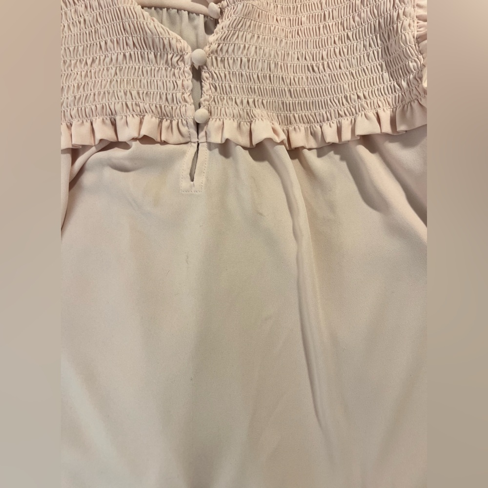 LOFT Blush Ruffled Blouse - Picture 8 of 8